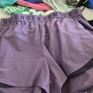 Under Armour Women's Athletic Shorts in Purple